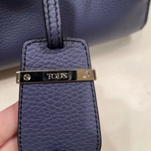Tod's Blue Leather Tote/Satchel. Exceptional Condition. - Picture 6 of 16